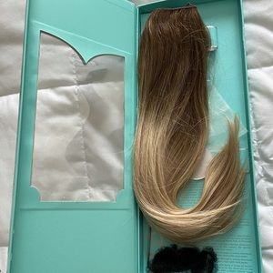 Layered Halo Couture Balayage Extensions 18 inch